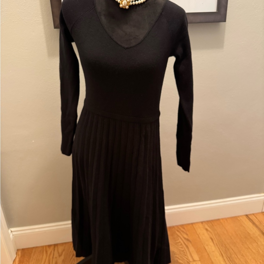 Ann Taylor Classic Black Long Sleeve Dress NWOT
